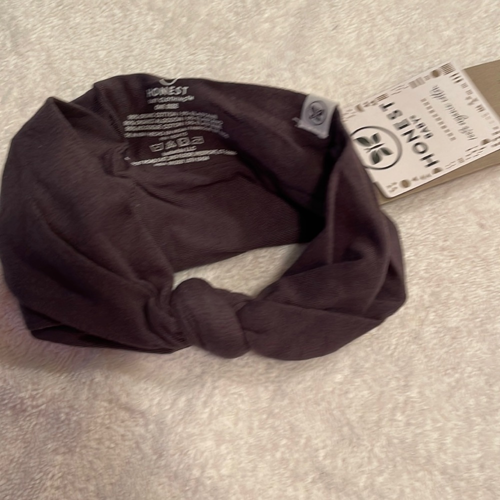 *NWT Honest baby knotted headband gray